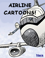 An editorial cartoon roundup by Daryl Cagle depicting the trials and tribulations of air travel.